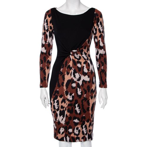 Brown Leopard Printed Wool Masankay Dress S - Diane Von Furstenberg - Modalova