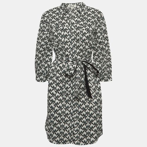 Floral Print Cotton Belted Shirt Dress L - Diane Von Furstenberg - Modalova