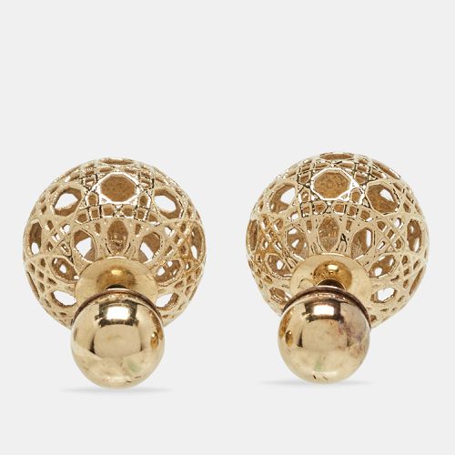 Mise En Tribales Cannage Tone Stud Earrings - Dior - Modalova