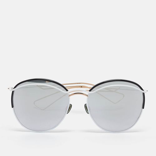 Grey Mirrored Round Aviator Sunglasses - Dior - Modalova