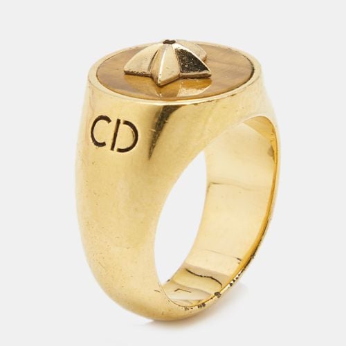 CD Tigers Eye Tone Ring Size 53 - Dior - Modalova