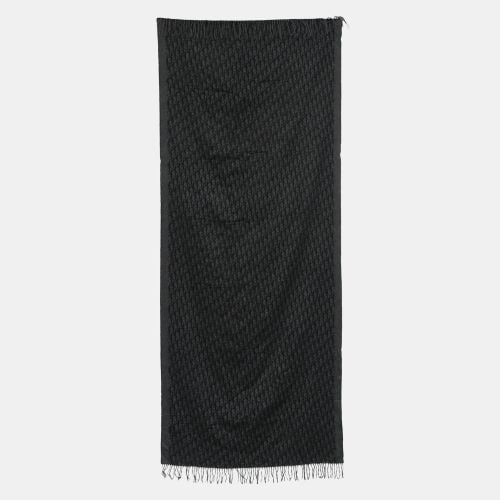 Christian Dark Silk Oblique Scarf - Dior - Modalova