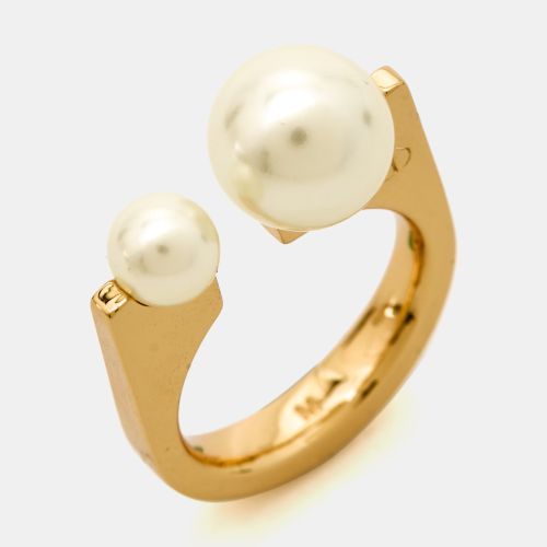Tribales Faux Pearl Tone Ring Size 51 - Dior - Modalova