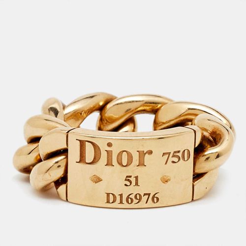 K Gold Chain Link Ring Size 51 - Dior - Modalova