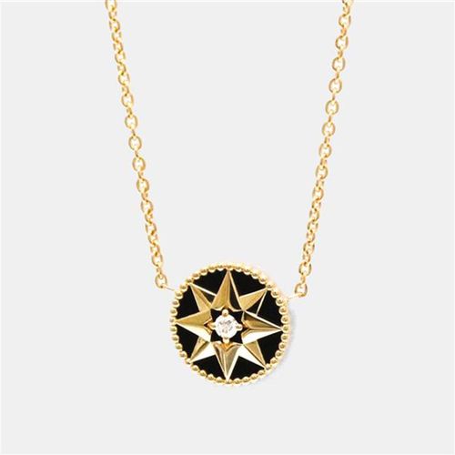 Rose des Vents 18K Rose and Diamond Pendant Necklace - Dior - Modalova