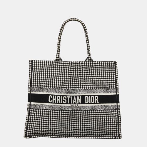 Houndstooth Embroidered Book Tote - Dior - Modalova