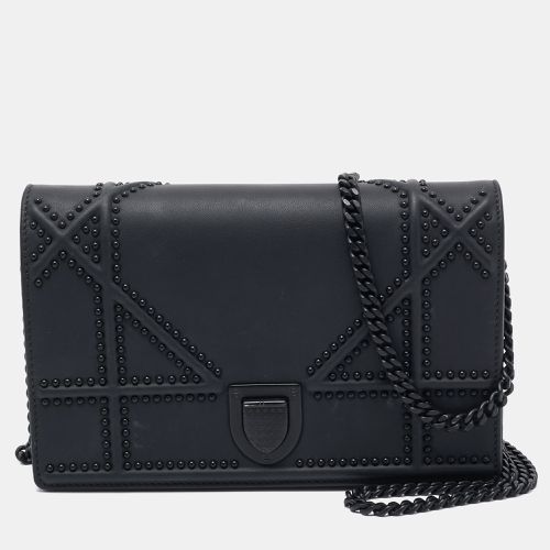 Matte Leather Studded ama Wallet on Chain - Dior - Modalova