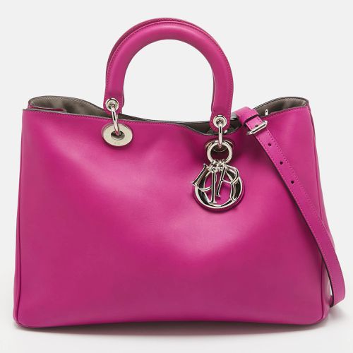 Fuchsia Leather Large issimo Shopper Tote - Dior - Modalova