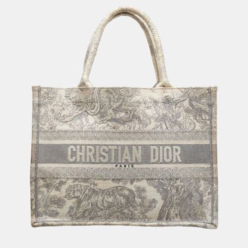 Canvas Toile De Jouy Medium Book Tote Bag - Dior - Modalova