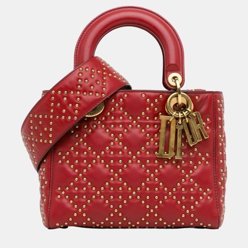 Small Lambskin Cannage Studded Supple Lady - Dior - Modalova