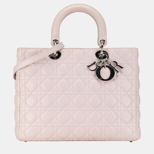 Lambskin Leather Large Lady Tote Bag - Dior - Modalova