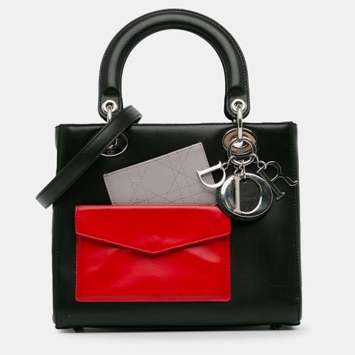 Calfskin Leather Medium Pockets Lady Tote Bag - Dior - Modalova