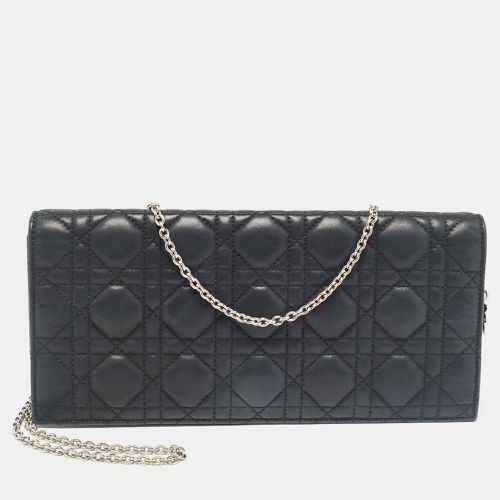 Cannage Shimmer Leather Lady Chain Clutch - Dior - Modalova