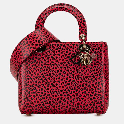 Medium Calfskin Leopard Print Lady - Dior - Modalova