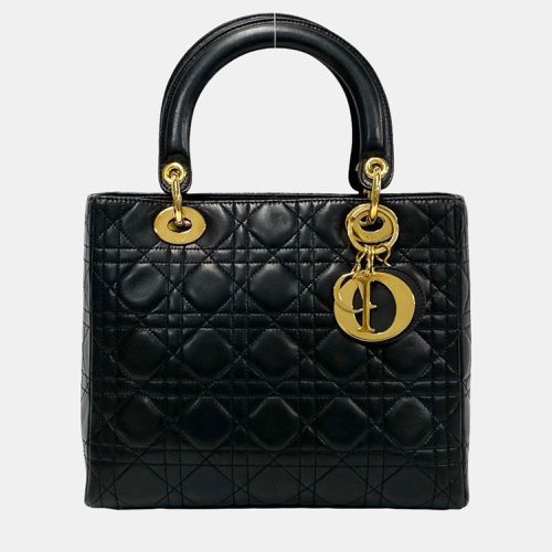 Leather Medium Lady Top Handle Bag - Dior - Modalova