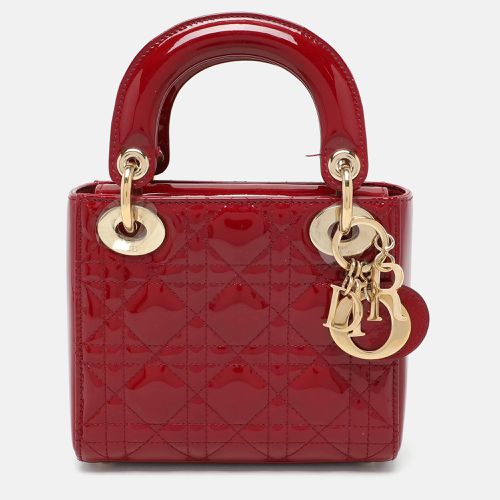 Cannage Patent Leather Mini Chain Lady Tote - Dior - Modalova