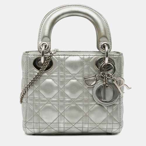 Mini Iridescent Lambskin Cannage Lady Bag - Dior - Modalova