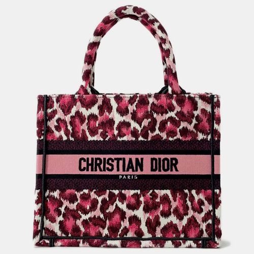 Canvas Book Leopard Tote Size Small - Dior - Modalova