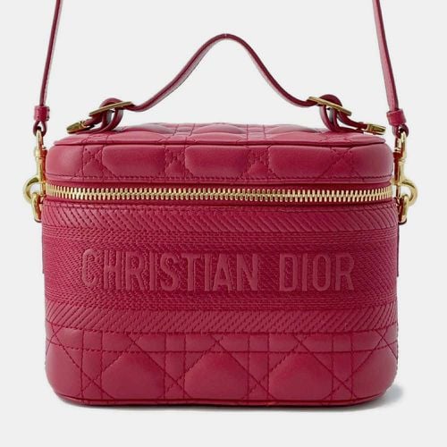 Lambskin Leather Small Vanity Case Shoulder Bag - Dior - Modalova