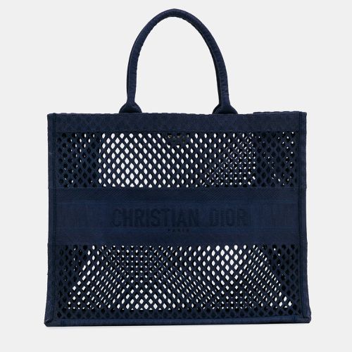 Dior Blue Mesh Book Large Tote Bag - Dior - Modalova