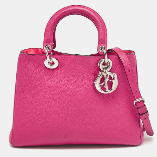 Fuchsia Leather Medium issimo Shopper Tote - Dior - Modalova