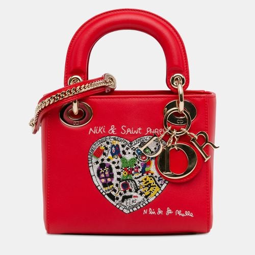 Limited Edition Niki de Saint Phalle Embroidered Leather Medium Lady Bag - Dior - Modalova