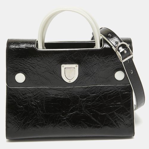 White Crinkled Patent Leather Medium ever Top Handle Bag - Dior - Modalova