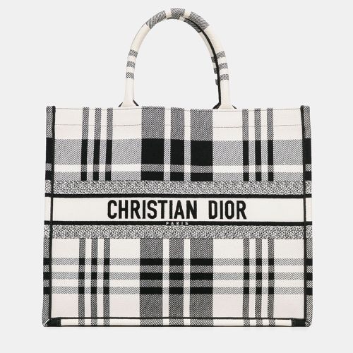 White Check'n' Book Tote Large Tote Bag - Dior - Modalova