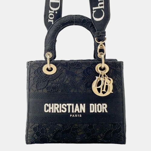 Christian White D-Lite Lace Medium Shoulder Bag - Dior - Modalova