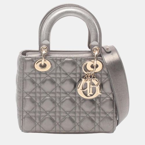 Christian Leather Lady Cannage Handbag - Dior - Modalova