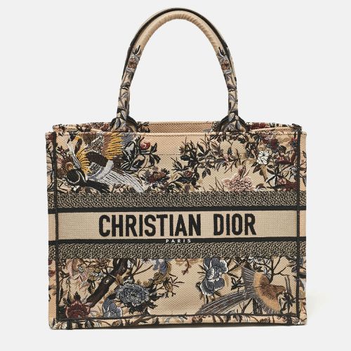 Embroidered Canvas Medium Garden Book Tote - Dior - Modalova