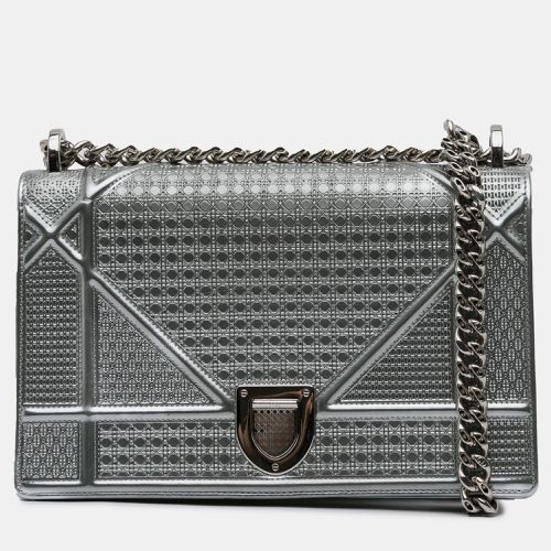 Medium Metallic Patent Microcannage ama Shoulder Bag - Dior - Modalova