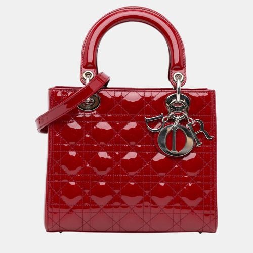 Medium Patent Cannage Lady - Dior - Modalova