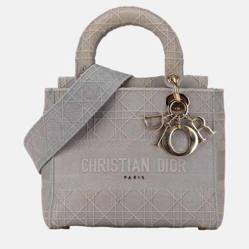 Christian Canvas Cannage issimo Lady Handbag - Dior - Modalova