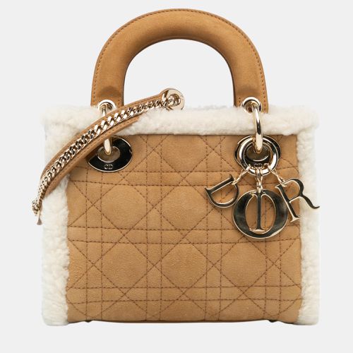 Mini Suede Shearling Cannage Lady - Dior - Modalova