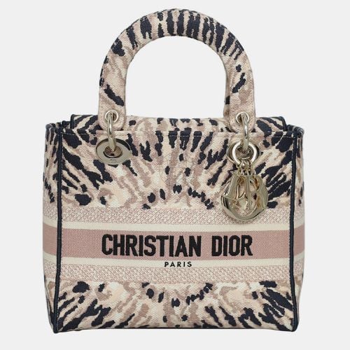 Christian Medium Tie Dye Embroidery Canvas Lady D-Lite Bag - Dior - Modalova