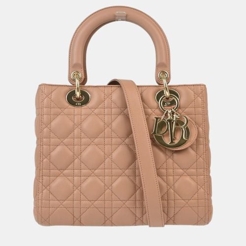 Christian Lambskin Lady Cannage Handbag - Dior - Modalova