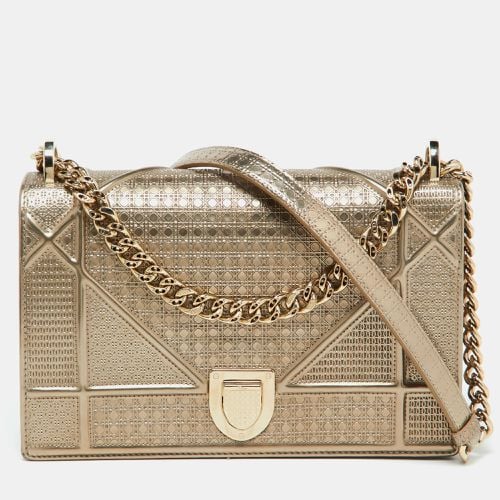 Microcannage Leather Medium ama Flap Shoulder Bag - Dior - Modalova