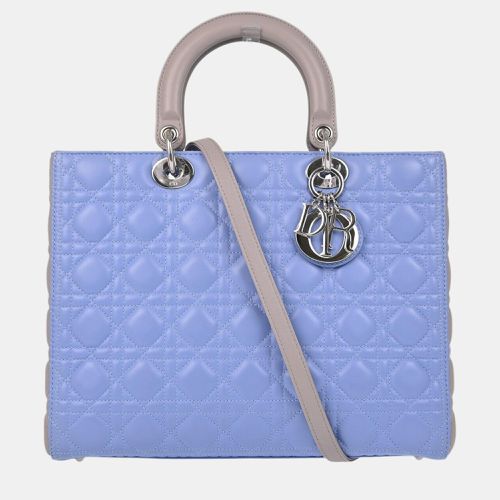 Christian Lambskin Lady Cannage Handbag - Dior - Modalova