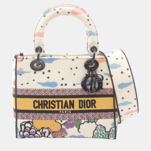 Christian Canvas White Lady Handbag - Dior - Modalova