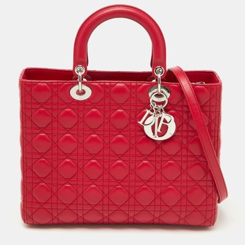 Quilted Cannage Leather Large Lady Tote - Dior - Modalova