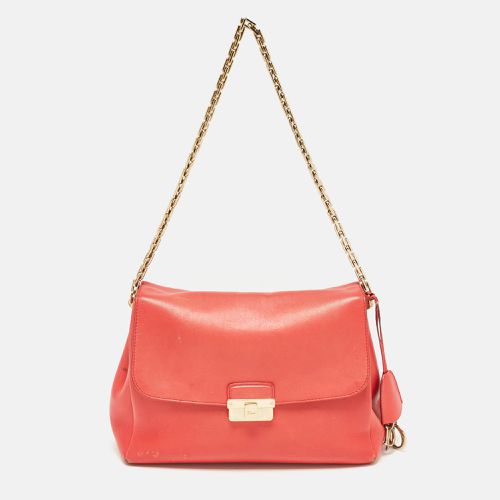 Coral Leather Large ling Shoulder Bag - Dior - Modalova