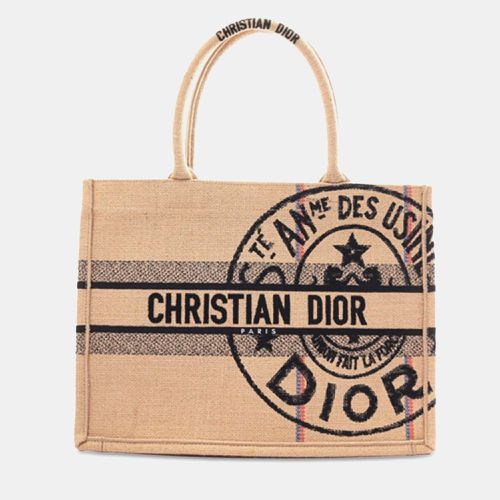 Medium Canvas Jute Book Tote - Dior - Modalova