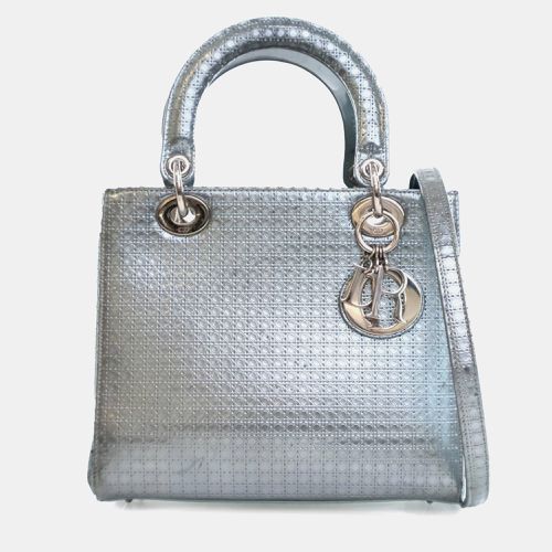 Patent Leather Medium Patent Microcannage Lady - Dior - Modalova