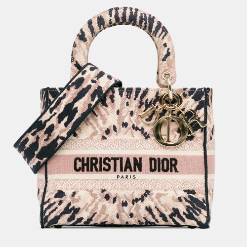 Black Canvas and Fabric Medium Tie-Dye Lady D-Lite - Dior - Modalova