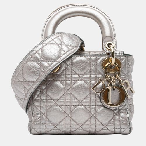 Mini Metallic Calfskin Cannage Supple Lady - Dior - Modalova