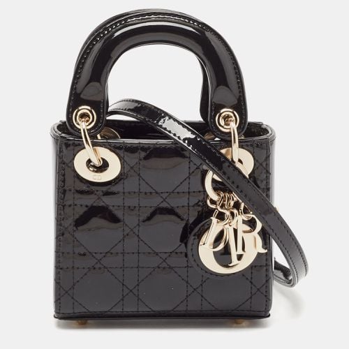 Cannage Patent Leather Micro Lady Tote - Dior - Modalova