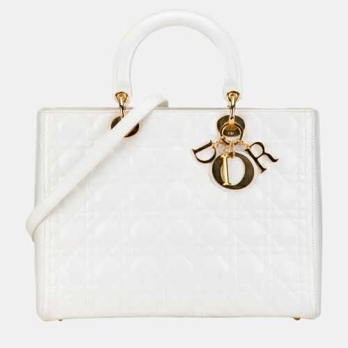 Large Lambskin Cannage Lady - Dior - Modalova