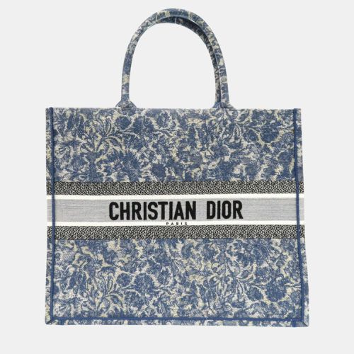 Christian Book Tote Large Canvas Bag - Dior - Modalova