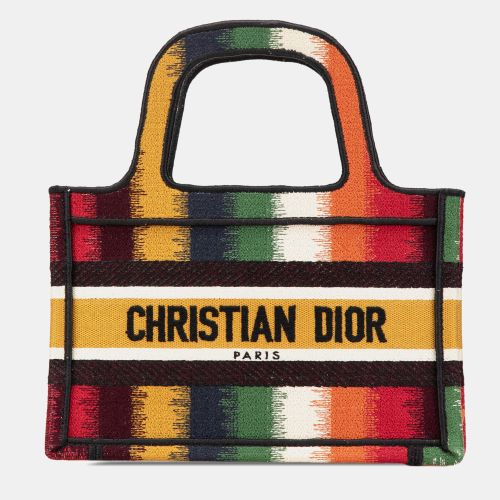 Canvas Mini D Stripes Book Tote Bag - Dior - Modalova